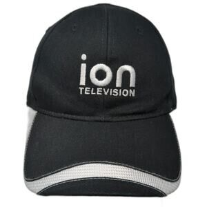Big Accessories Baseball Cap Black White One Size Ion Television Mesh Trim Hat